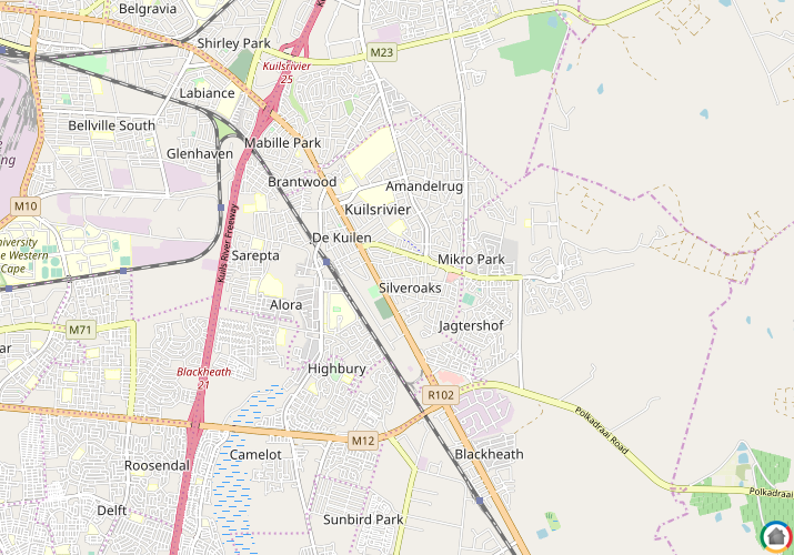 Map location of Silveroaks